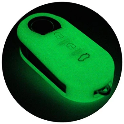 Immagine di Caso Chiave in Silicone Cover per 3 Bottoni Auto Copertura di Protezione Keycase FIB (Noctilucente)