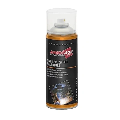 Immagine di Ambro Sol W506 Antispruzzi per Saldature, Previene la Formazione di Corrosioni, Protegge dall’Umidità ed Evita il Tanto Temuto Grippaggio, Bomboletta Spray in Banda Stagnata Riciclabile 400 ml