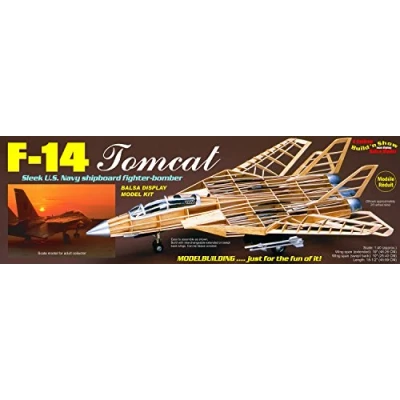 Immagine di F 14 Tomcat balsa model kit 1:40 scale from Guillows