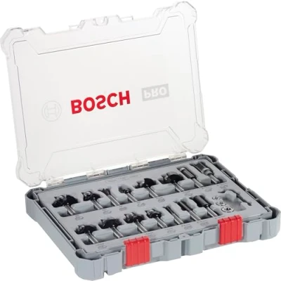 Immagine di Set di frese, codolo 8 mm, 15 pezzi Bosch 2 607 017 472