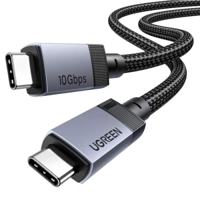 Immagine di UGREEN Cavo USB C Video 4K@60Hz, 3.2 10Gbps, 240W Ricarica Rapida PD 3.1, Compatibile con Macbook Air, HP, ASUS, iPhone 16/15 Pro Max, Galaxy S25/S24 Ultra, Monitor. 1M