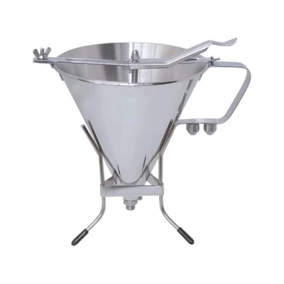Immagine di De Buyer Imbuto automatico a pistone con supporto 1,9 L, in acciaio INOX