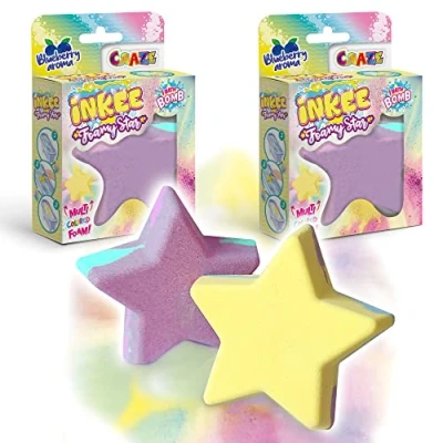 Immagine di Craze INKEE 2 Set Bombe da Bagno Bambini Foamy Star Forma di Stella Bagnoschiuma 30363, Multicolore
