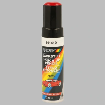 Immagine di MOTIP 941410 Veicolo Vernice combinata 12ml Spina Rosso RAL Acryl Spray 1023 traffic yellow high glossy 400 ml
