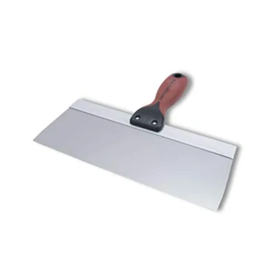 Immagine di Spatola di superficie Marshalltown con manico DuraSoft in acciaio inossidabile, utensile per cartongesso e verniciatori, dimensioni della spatola: 254x76 mm
