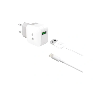 Immagine di CELLY KIT WALL CH USB 12W+LIGHTNING CABLE