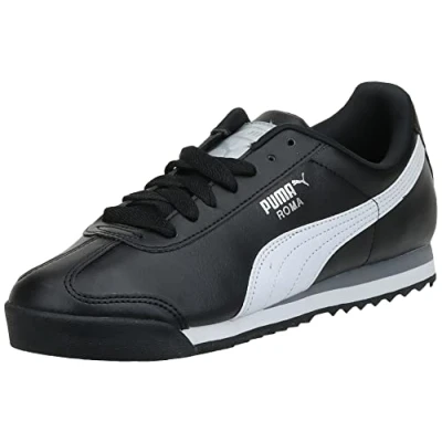Immagine di Puma Roma Basic, Scarpe da Ginnastica Basse Uomo, Bianco Schwarz Weiß Silberfarben, 40 EU