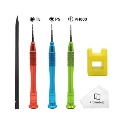 Immagine di Cemobile kit di riparazione cacciavite per MacBook, Star P5 Pentalobe da 1,2 mm, Torx T5 a 6 punte e Phillips PH000, MacBook Air Pro 13 15&quot; con