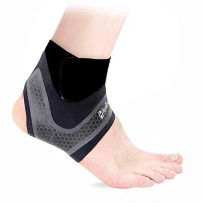 Immagine di Hually Supporto Caviglia, 1 Paio per Caviglia Sportiva Elastica Tutore Fascia Piedino Traspirante Regolabile da Uomo e Donna Distorsione, Sport o in Palestra Alleviare il Dolore