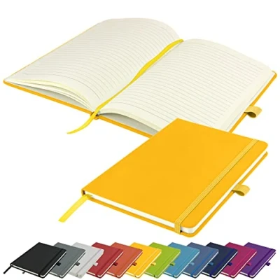 Immagine di Taccuino A5 Nuovo Quaderno Cartonato Foderato (Giallo)