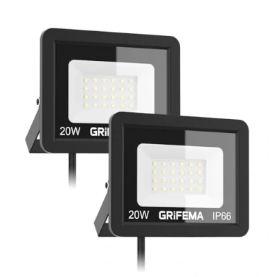 Immagine di GRIFEMA GD401 2 Faretti LED per esterni pezzi, 20 W IP65 Impermeabile Proiettore