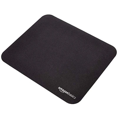 Immagine di Amazon Basics Rettangolare Tappetino per mouse da gioco, Standard, Nero