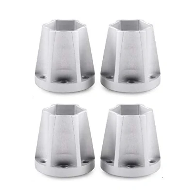 Immagine di INJORA RC Ruota Hex Hub 12mm Estensione Adattatore 4pcs Metal Combinare Coupler Set per 1/10 Crawler Axial SCX10 Traxxas TRX4 D90 (Argento 22mm)