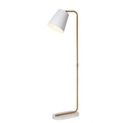 Immagine di Lucide Lampada da terra Cona paralume metallo bianco
