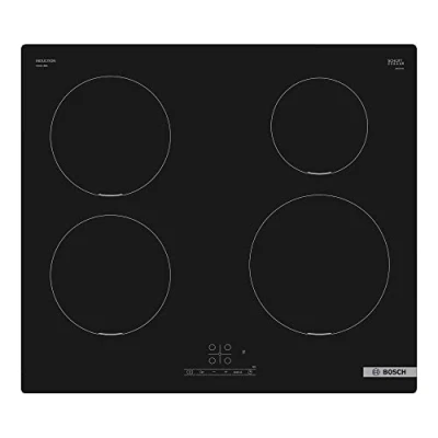 Immagine di Bosch Hob PUE611BB5D Induction. Number of burners/cooking zones 4. Touch. Timer. Black