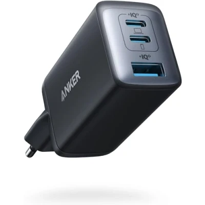 Immagine di Anker Caricatore USB C rapido 735 (Nano II 65 W) Pod a 3 Porte PPS, Alimentatore Compatto per MacBook PRO/Air, iPad PRO, Steam Deck, Galaxy S20, dell XPS 13, Note 20, iPhone 15/14 Pro Max, Pixel