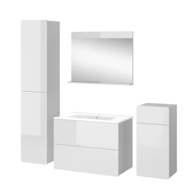 Immagine di Vicco Set di mobili da bagno Izan, Bianco, 5 parti
