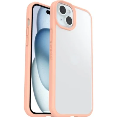 Immagine di OtterBox cover per iPhone 15 Plus / 14 Sleek, resistente a shock e cadute, Sottile, testata norme anti caduta MIL STD 810G, Trasparente/Pesca, Senza Retail Package