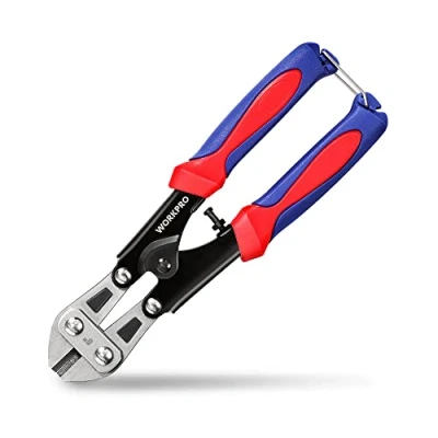 Immagine di WORKPRO Mini tagliabulloni da 210 mm, in Cr V, tagliacavi a molla con impugnatura morbida antiscivolo