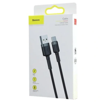 Immagine di Baseus cavo USB C, 2 pezzi/2 m: di ricarica rapida 100 W QC 4.0 C per MacBook Pro 2020, iPad 2021, Samsung Galaxy S21 S22, Pixel, Steam Deck, X