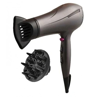 Immagine di Zephir, Asciugacapelli Elegance, Potenza 2000W, 2 velocità, 3 livelli di temperatura, Colpo Freddo, Concentratore e Diffusore inclusi