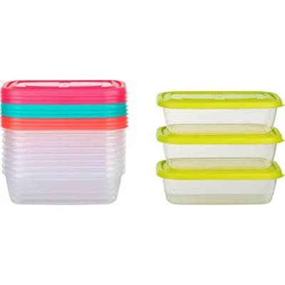 Immagine di Kigima Contenitore per congelatore Alimenti colorato (0,80l Rettangolare (12 Pz))
