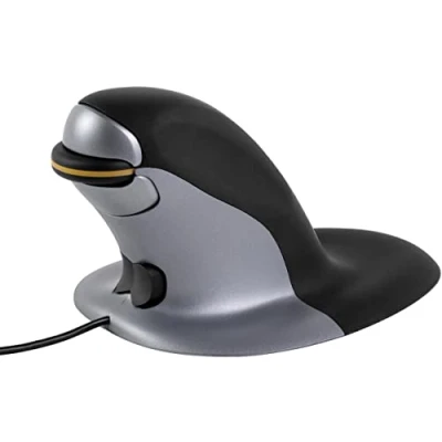 Immagine di Fellowes Penguin Mouse Taglia M 9894601 verticalmente con cavo