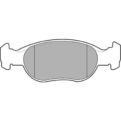 Immagine di DELPHI LP1385 Kit pastiglie freno Non predisposto per contatto segnalazione usura con lamierino anticigolío senza accessori FIAT: Punto II Hatchback