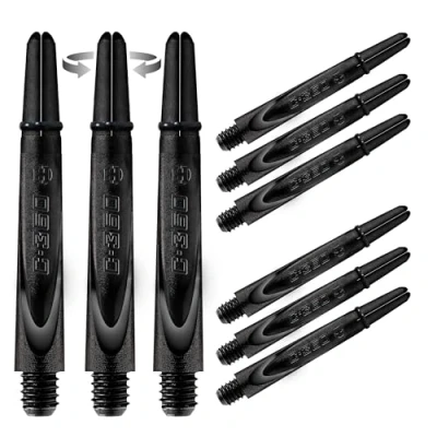 Immagine di Harrows alberi in carbonio 360 neri, flusso aerodinamico aumentato, per freccette, 3 confezione, confezioni incluse (9 totale)... (medio)