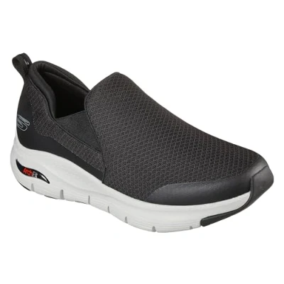 Immagine di Skechers Arch Fit Banlin, Sneaker Uomo, Black Mesh/White Synthetic/Trim, 43 EU