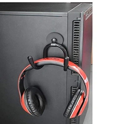 Immagine di supporto per cuffie da gioco PC con gancio cuffie, morsetto regolabile e flessibile, design a montaggio magnetico, universale, senza