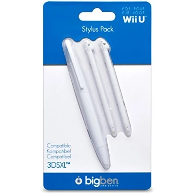 Immagine di BigBen Set di 3 penne stilo per Nintendo WiiU Wii U Gamepad 3DS XL, colore: Bianco