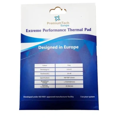 Immagine di PremiumTech Thermal Pad Professionale con Prestazioni Estreme da 20 W/MK di conducibilità Termica, Ideale per GPU o CPU Fascia Alta, Dimensioni XXL 100 x cm (3 mm)