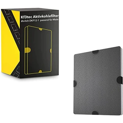 Immagine di KF3TEC® Filtro ai carboni attivi simile a DKF12 1 o 6228731, adatto per cappe aspiranti Miele DA269 4 / DA279 DA390 DA420 28996265D