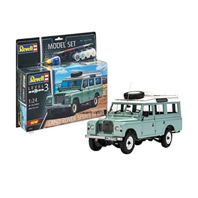 Immagine di Revell Model Set Land Rover Series III Auto Kit di Modelli in plastica con Adesivo, Colori primari e Pennello, Singolo, Multicolore, 1/100, 67047