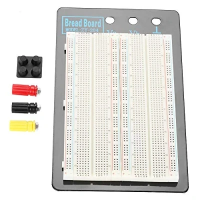 Immagine di Hilitand Breadboard senza Saldatura Pane 1660 Punti Plug in Fori ABS, Test Circuito di Letto Prova