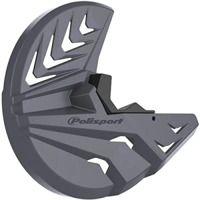 Immagine di POLISPORT 8151000004 Protezione disco e forcella inferiore in polipropilene resistente agli urti all&#039;abrasione compatibile con le moto YAMAHA a colori Grigio