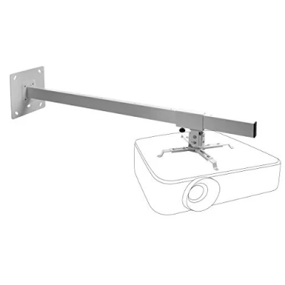 Immagine di celexon Supporto da parete MultiCel WM1200 per proiettore Distanza fino a 120 cm, 15 kg, inclinabile e girevole, colore: Bianco
