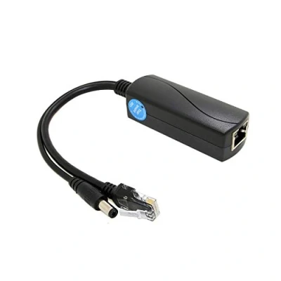 Immagine di Revotech Splitter PoE attivo 12V/2A Spina DC 5,5*2,5mm, Uscita da 48V a 12V/2A, 10/100Mbps Conforme IEEE802.3af/at, Adattatore per Telecamera IP non (PS5712AT)