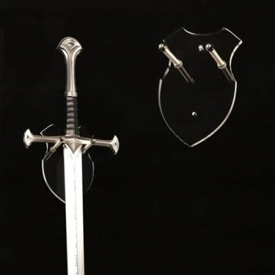 Immagine di Supporto da parete per spada con gancio pugnale lama chiave senza spada, display verticale (1 set trasparente)