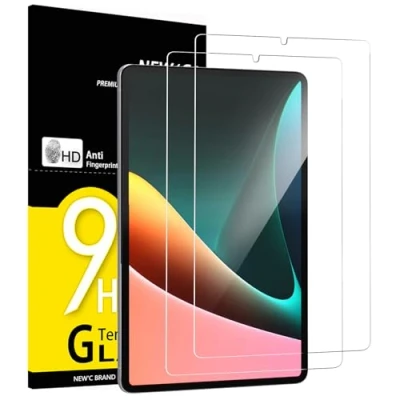 Immagine di NEW&#039;C 2 Pezzi, Pellicola Prottetiva per Xiaomi Pad 5 / Pro 11 Pollici, Vetro Temperato, Senza Bolle, Durezza 9H, 0,33mm Ultra Trasparente, Resistente