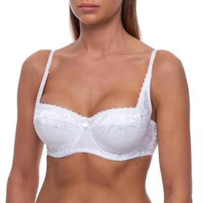 Immagine di frugue Reggiseno a Fascia Push Up Imbottito Donna Bianco IT 3B