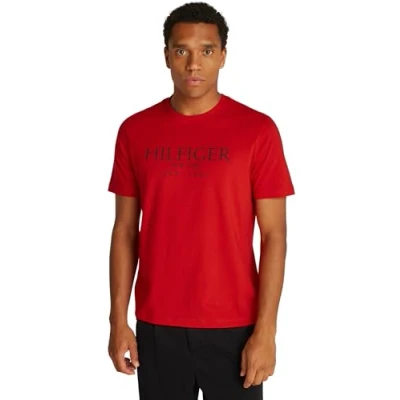 Immagine di Tommy Hilfiger TEE Tshirt con stampa, Uomo, Taglia: 3XL, Primary red