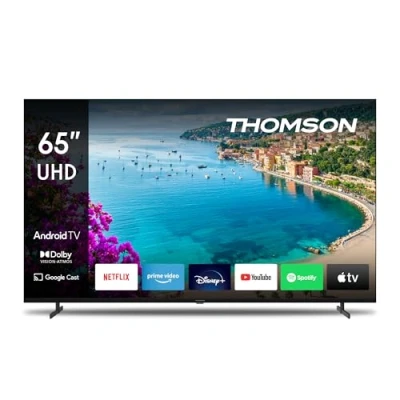 Immagine di Thomson 65 Pollici (164 cm) UHD TV Smart Android (WLAN, HDR, Triple Tuner DVB C/S2/T2) 65UA5S13 2023