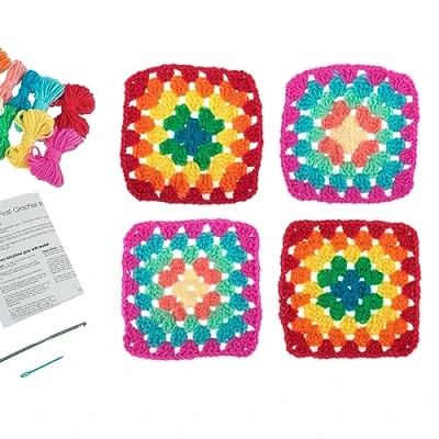 Immagine di Trimits Kit My First, uncinetto e quadrati per nonne