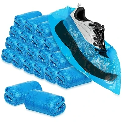 Immagine di com four® 200x Copriscarpe USA e Getta, 3 g per Copriscarpa Calzari in Plastica Scarpa Impermeabile Monouso, Taglia Unica