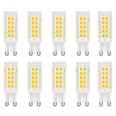 Immagine di WULUN G9 3W lampadine LED bianco caldo 2700K, non dimmerabili, equivalente a lampadina alogena 33W, sfarfallio, CA 220 240V, angolo di fascio 360, confezione 10