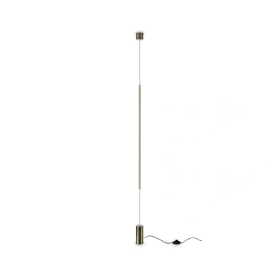 Immagine di Ideal Lux FILO Lampada da soffitto a sospensione LED integrata in ottone, 3000K, non dimmerabile