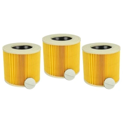 Immagine di vhbw 3x filtro a pieghe piatte compatibile con Stanley SXVC50XTDE aspiratore umido/secco Cartuccia filtrante