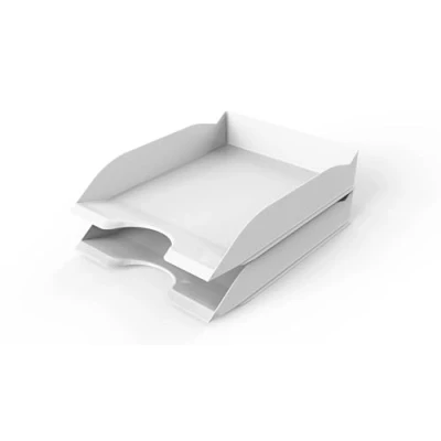 Immagine di Durable Vaschette porta corrispondenza BASIC A4, bianco, impilabili, 6 pezzi, 1701674010